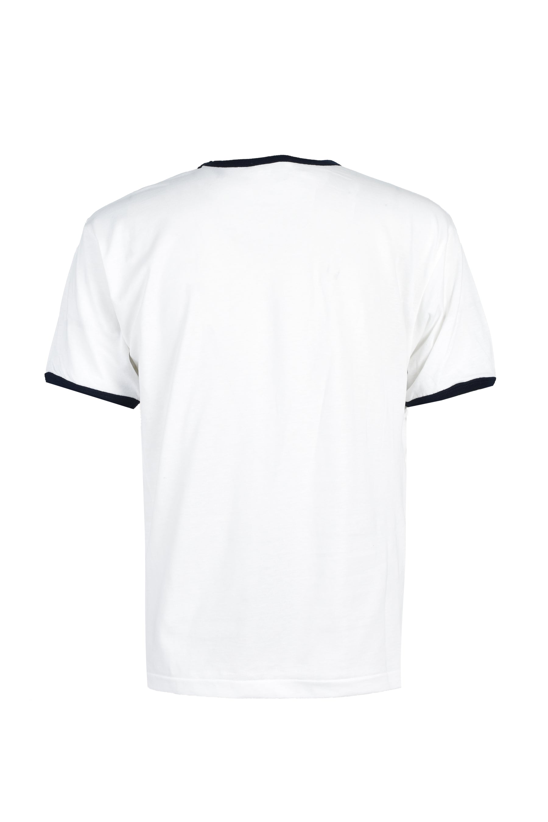 FLICK, SPARK, INHALE RINGER TEE / WHT NVY