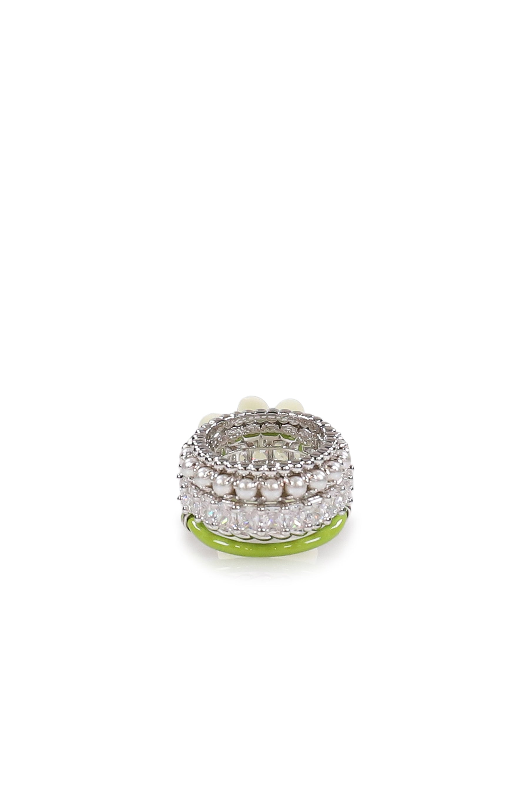 DAISY GEMSTONE RING / WHT