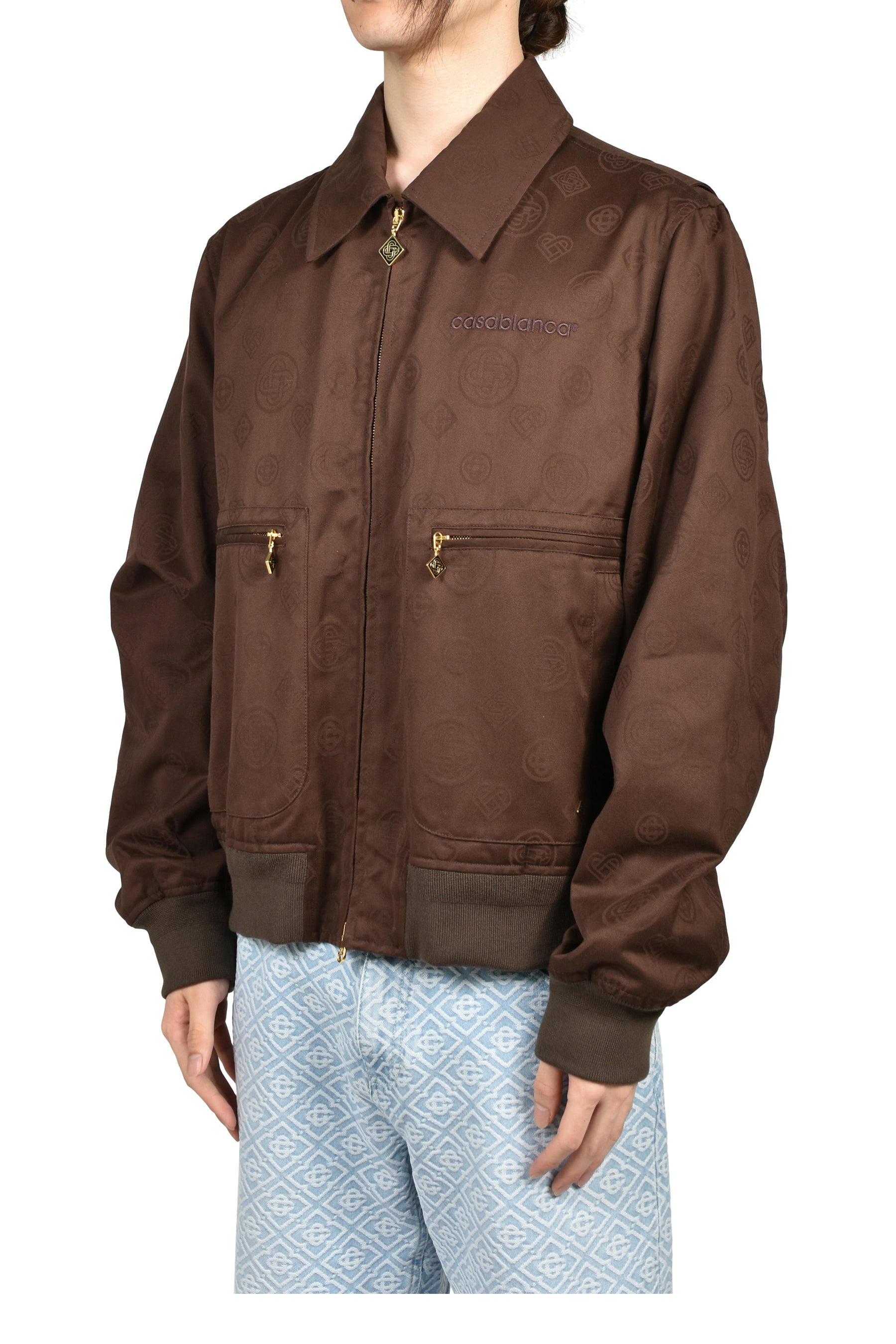 MONOGRAM COTTON BLOUSON / BRW
