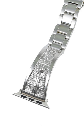 METAL WATCH BELT / SIL