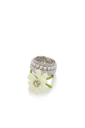 DAISY GEMSTONE RING / WHT