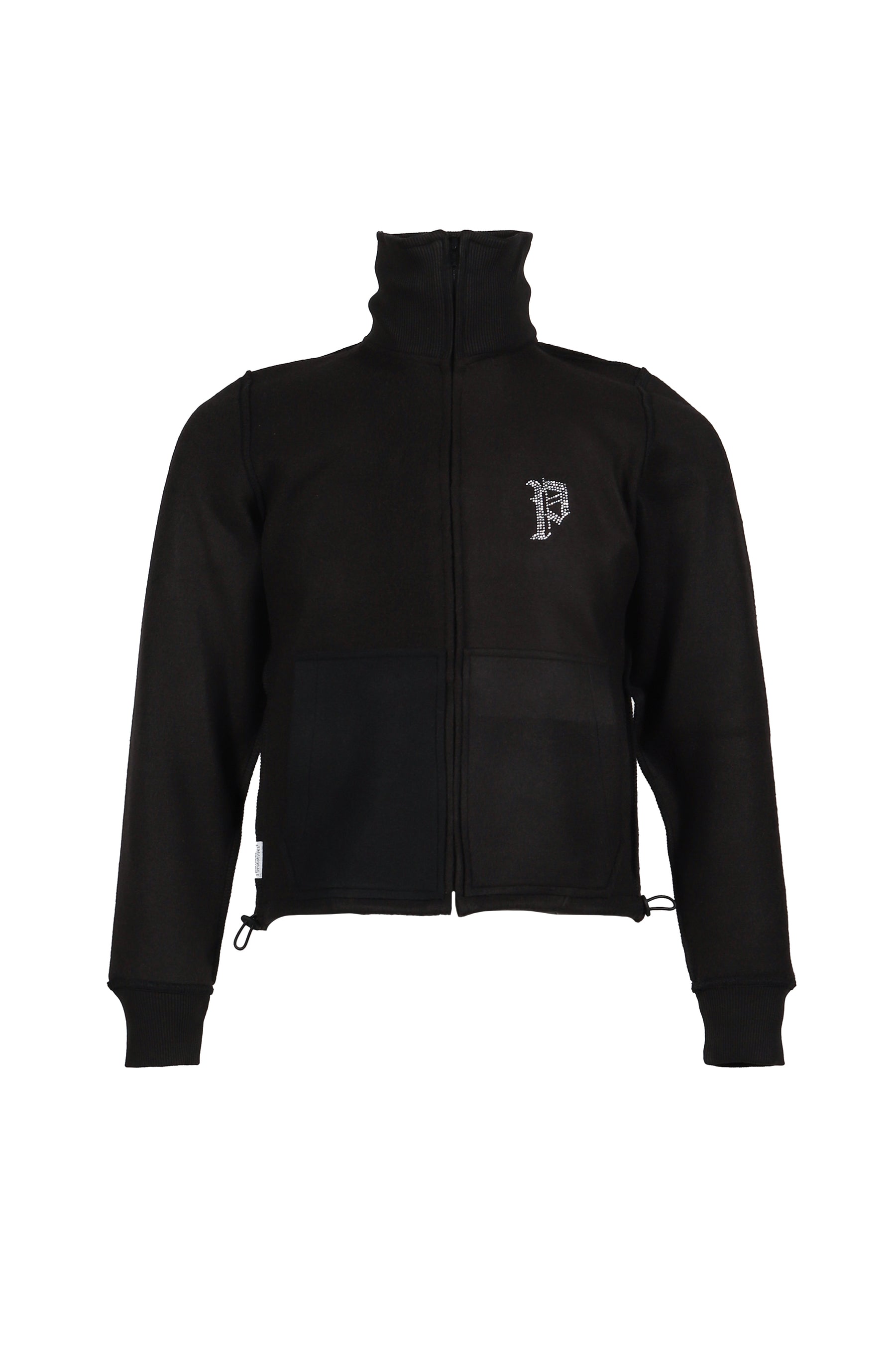 FLEECE BCKD JERSEY BLACK INSIDE OUT FLEECE JACKET / BLK 
