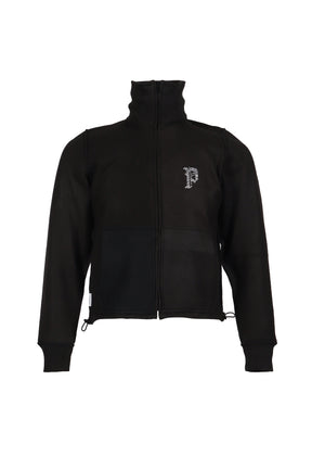 FLEECE BCKD JERSEY BLACK INSIDE OUT FLEECE JACKET / BLK 