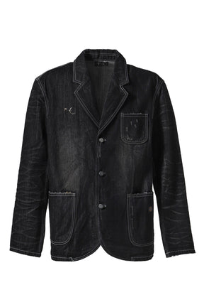 DENIM BLAZER / BLK