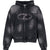 FADE WASH ZIP HOODIE / FADED BLK