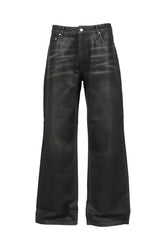 AUSTIN COATED JEANS / BLACK 