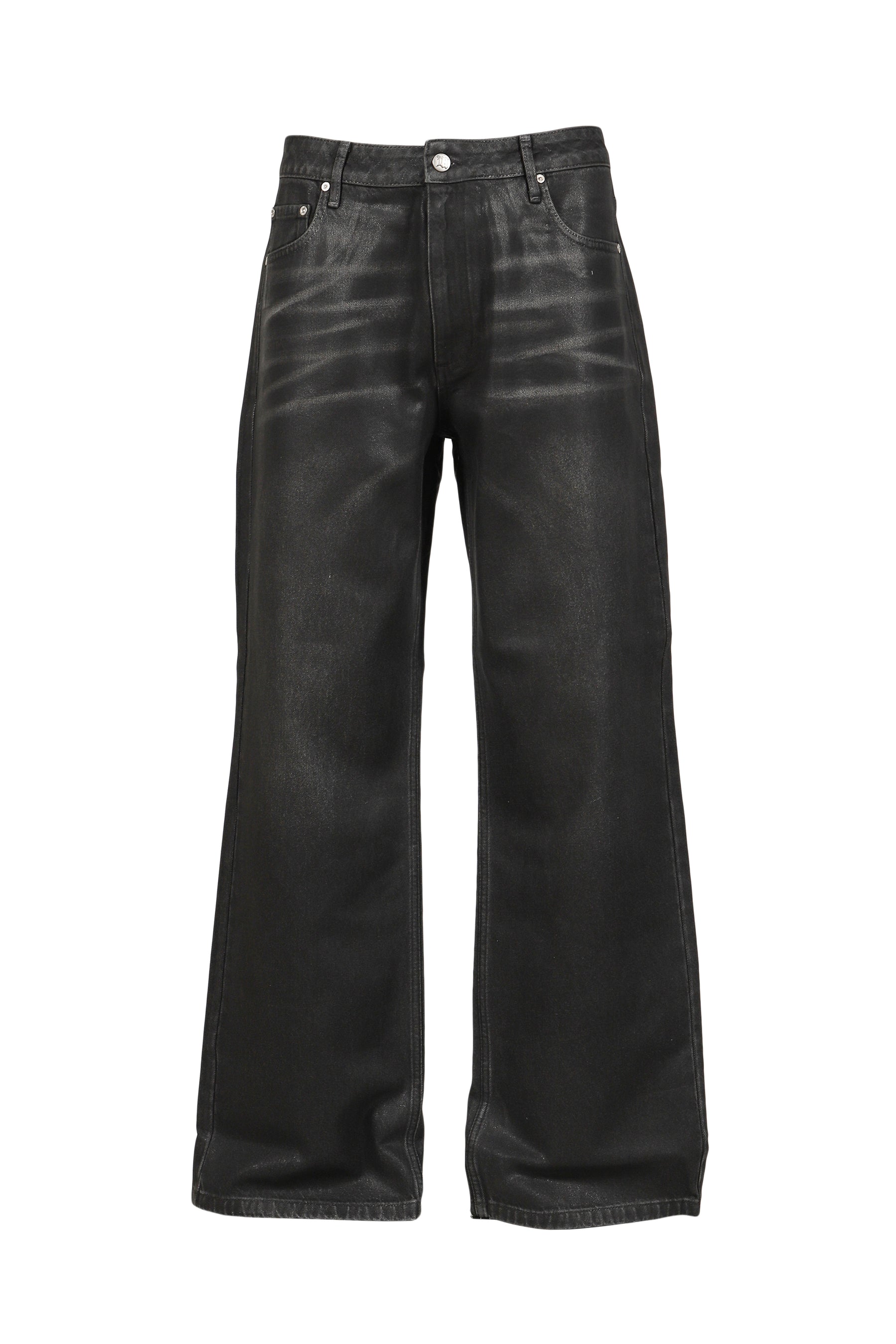 AUSTIN COATED JEANS / BLACK 