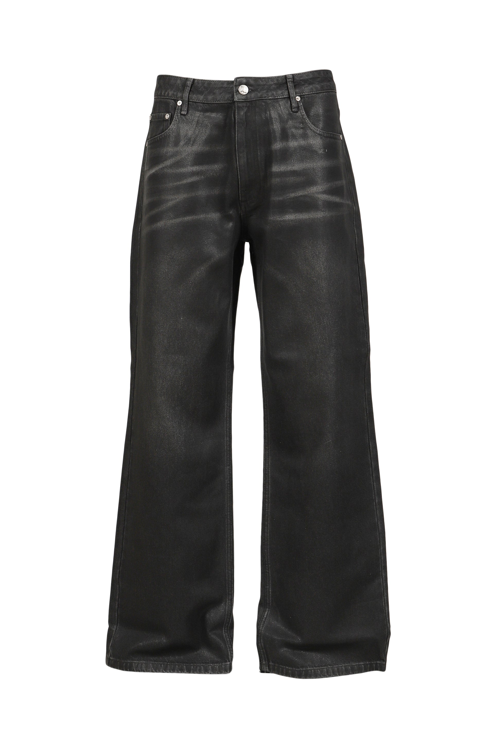 AUSTIN COATED JEANS / BLK