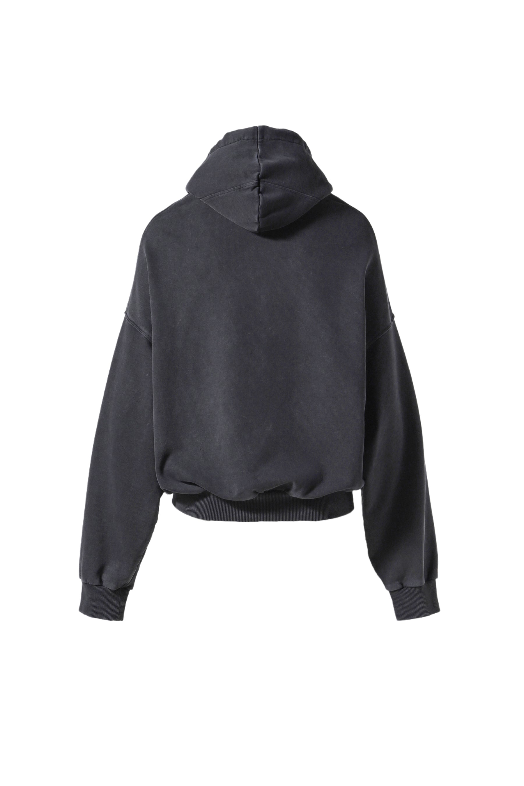 SHOULDERLESS HOODIE BLACK / BLACK