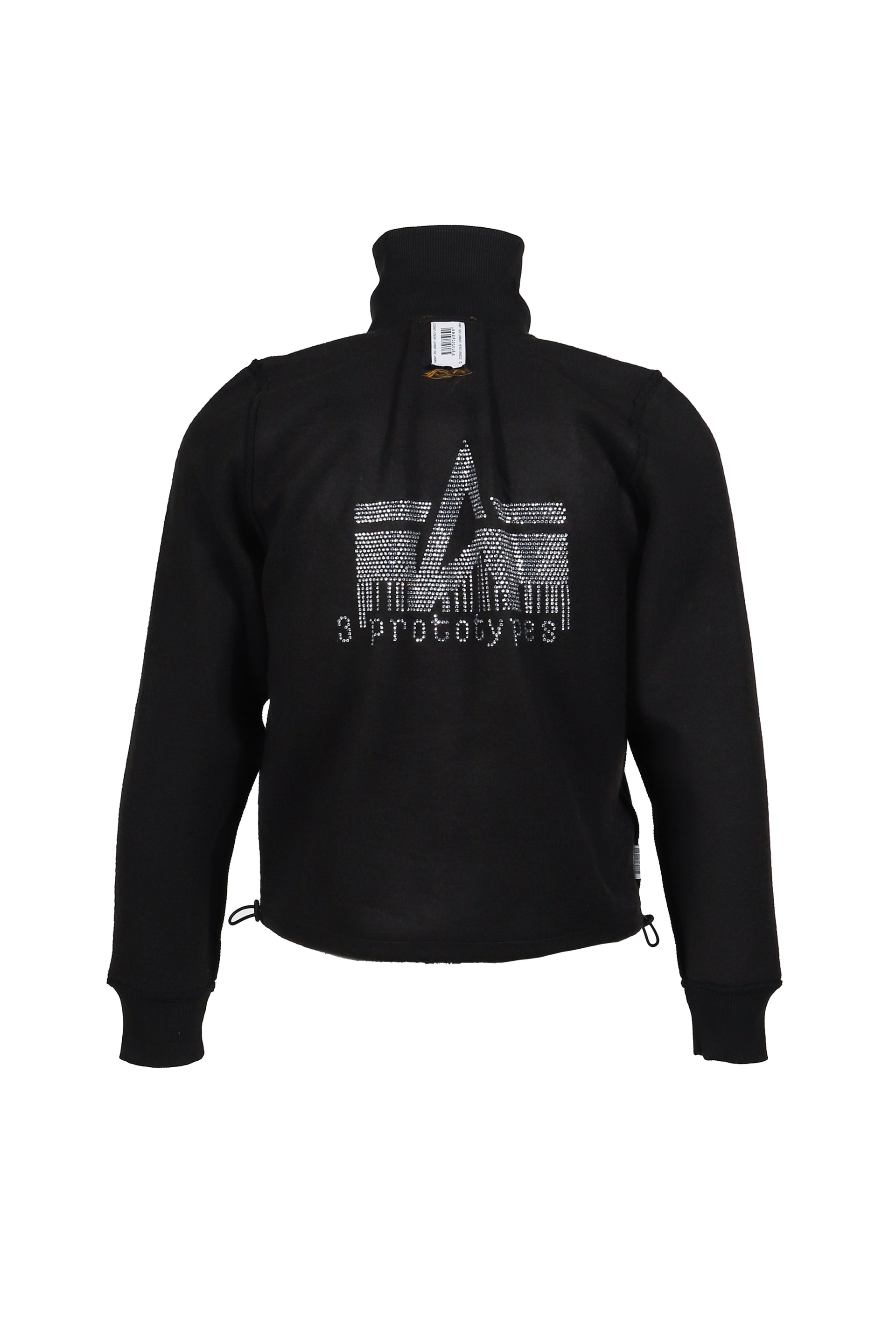 FLEECE BCKD JERSEY BLACK INSIDE OUT FLEECE JACKET / BLK