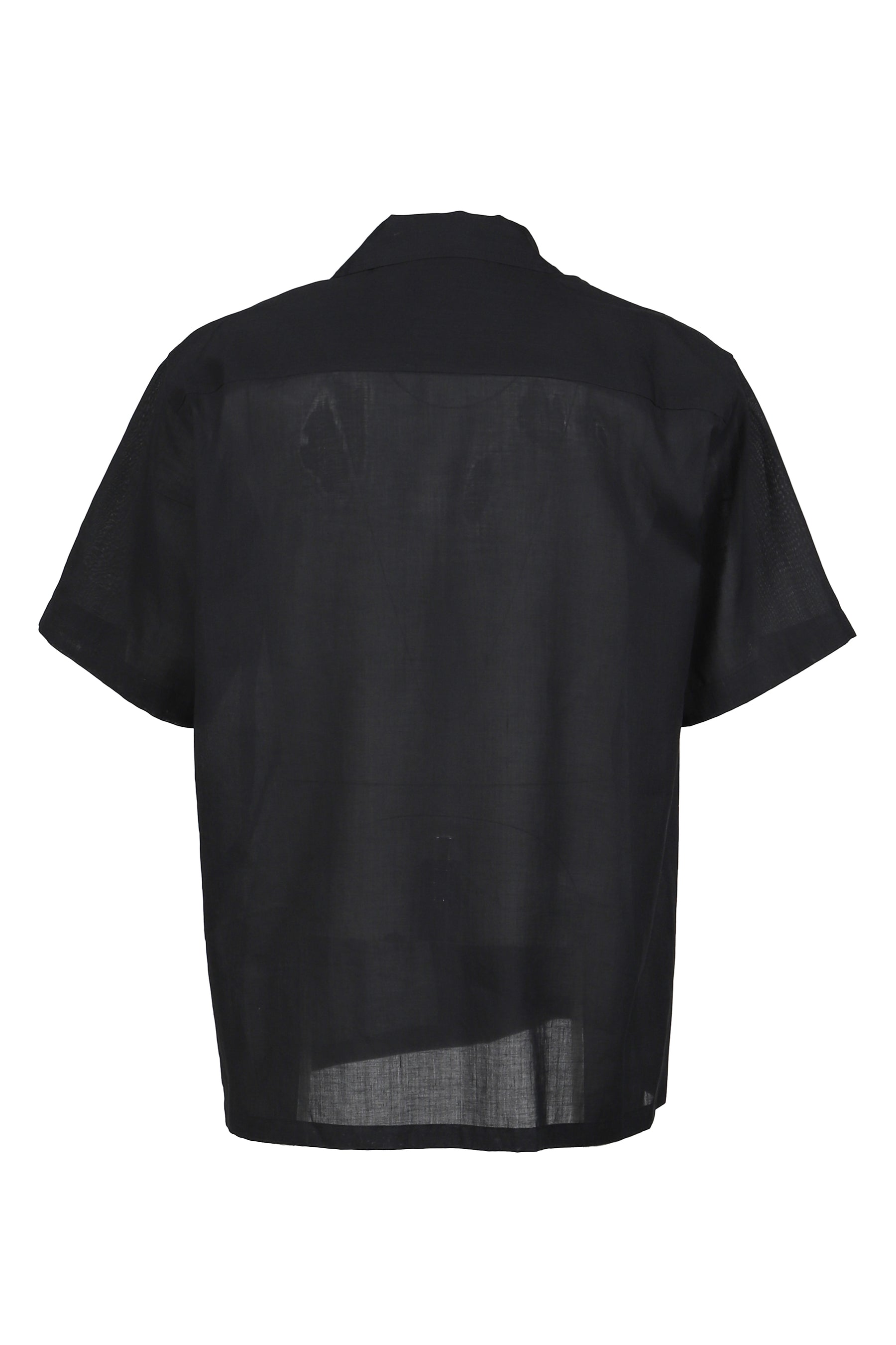 TOGA TOO PLAIN WEAVE METAL S/S SHIRT / BLK