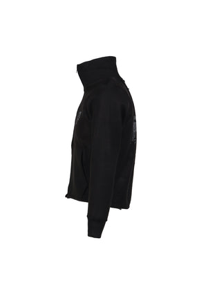 FLEECE BCKD JERSEY BLACK INSIDE OUT FLEECE JACKET / BLK 