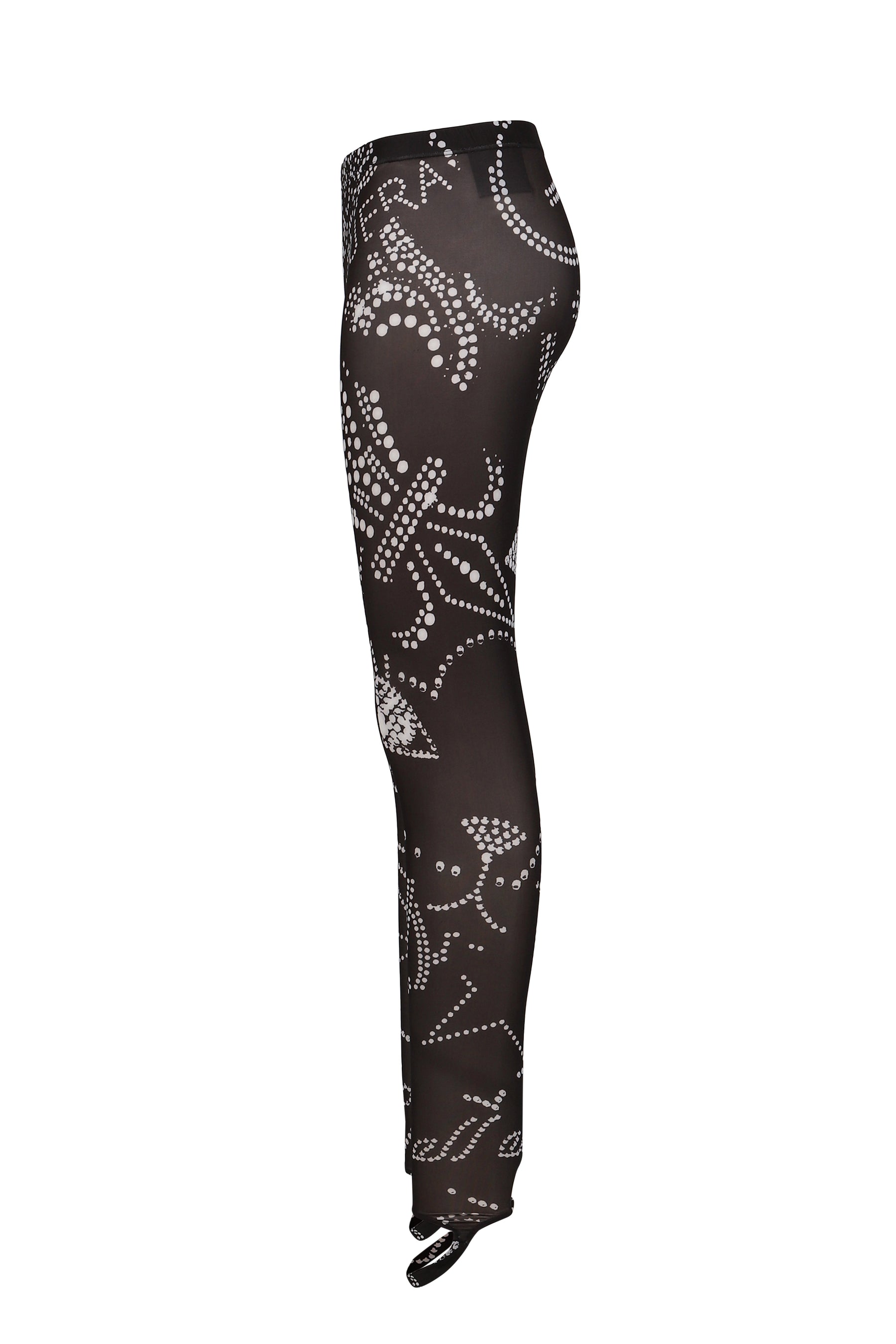 RHINESTUDS LEGGING KNIT / BLK