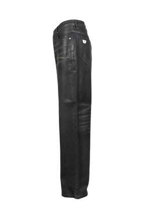 AUSTIN COATED JEANS / BLACK 