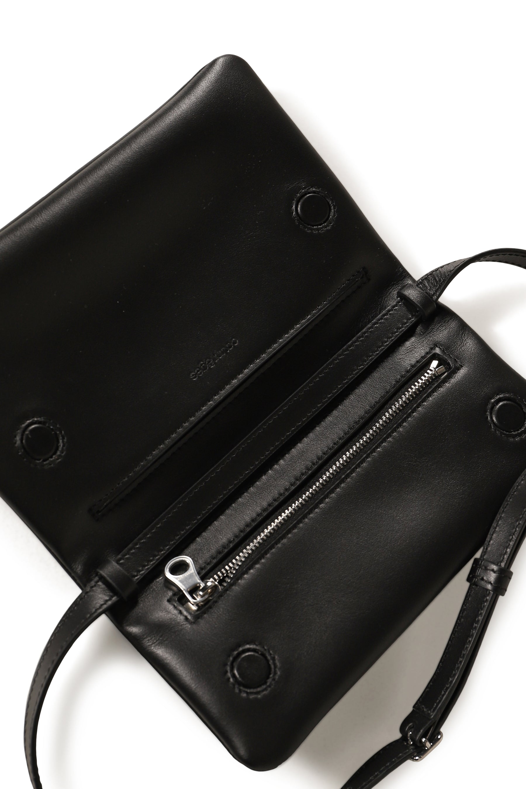 CUFF LEATHER MINI CLUTCH / BLK