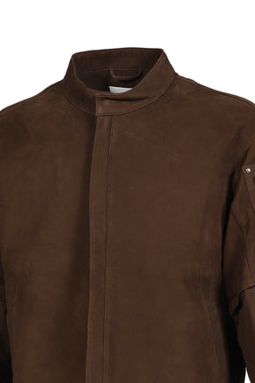 ×JIAN YE VIKTOR LEATHER JACKET W/DETTACHABLE SLEEVES / BRW