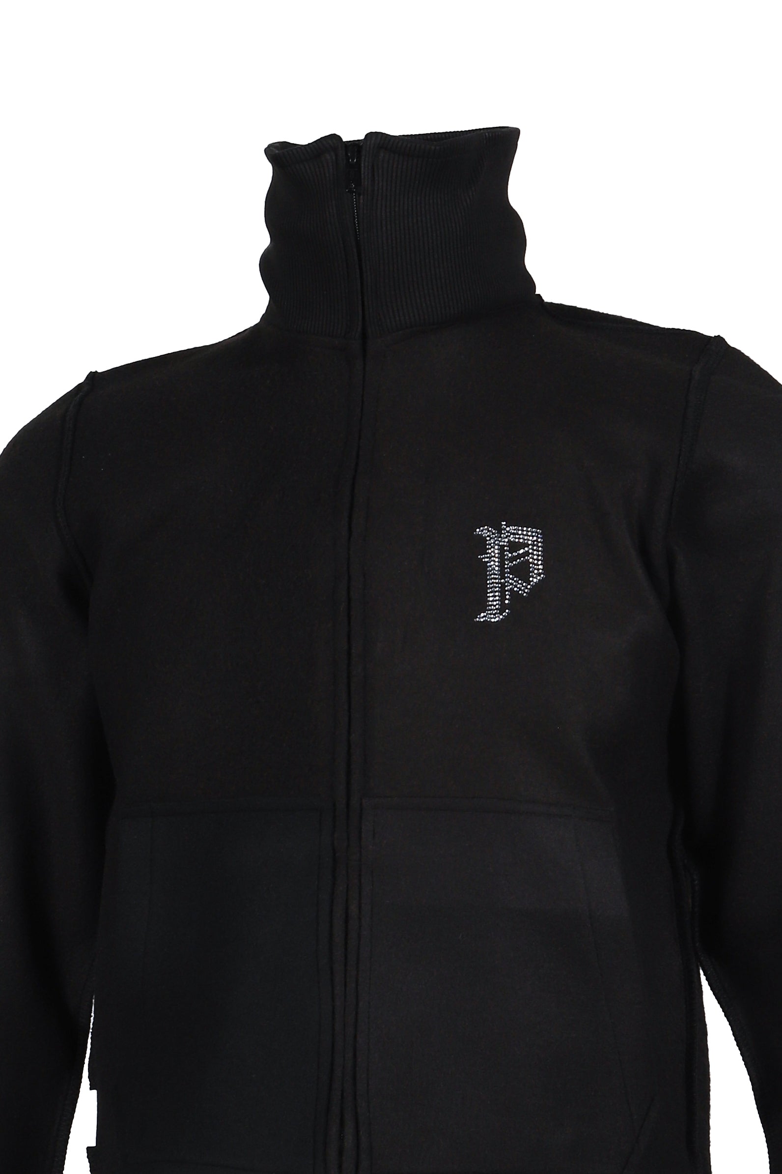 FLEECE BCKD JERSEY BLACK INSIDE OUT FLEECE JACKET / BLK 