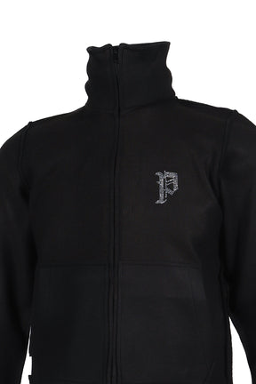 FLEECE BCKD JERSEY BLACK INSIDE OUT FLEECE JACKET / BLK 