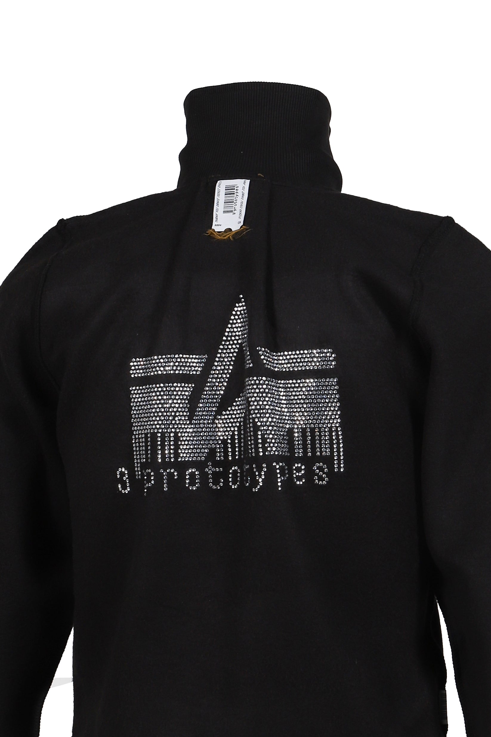 FLEECE BCKD JERSEY BLACK INSIDE OUT FLEECE JACKET / BLK 