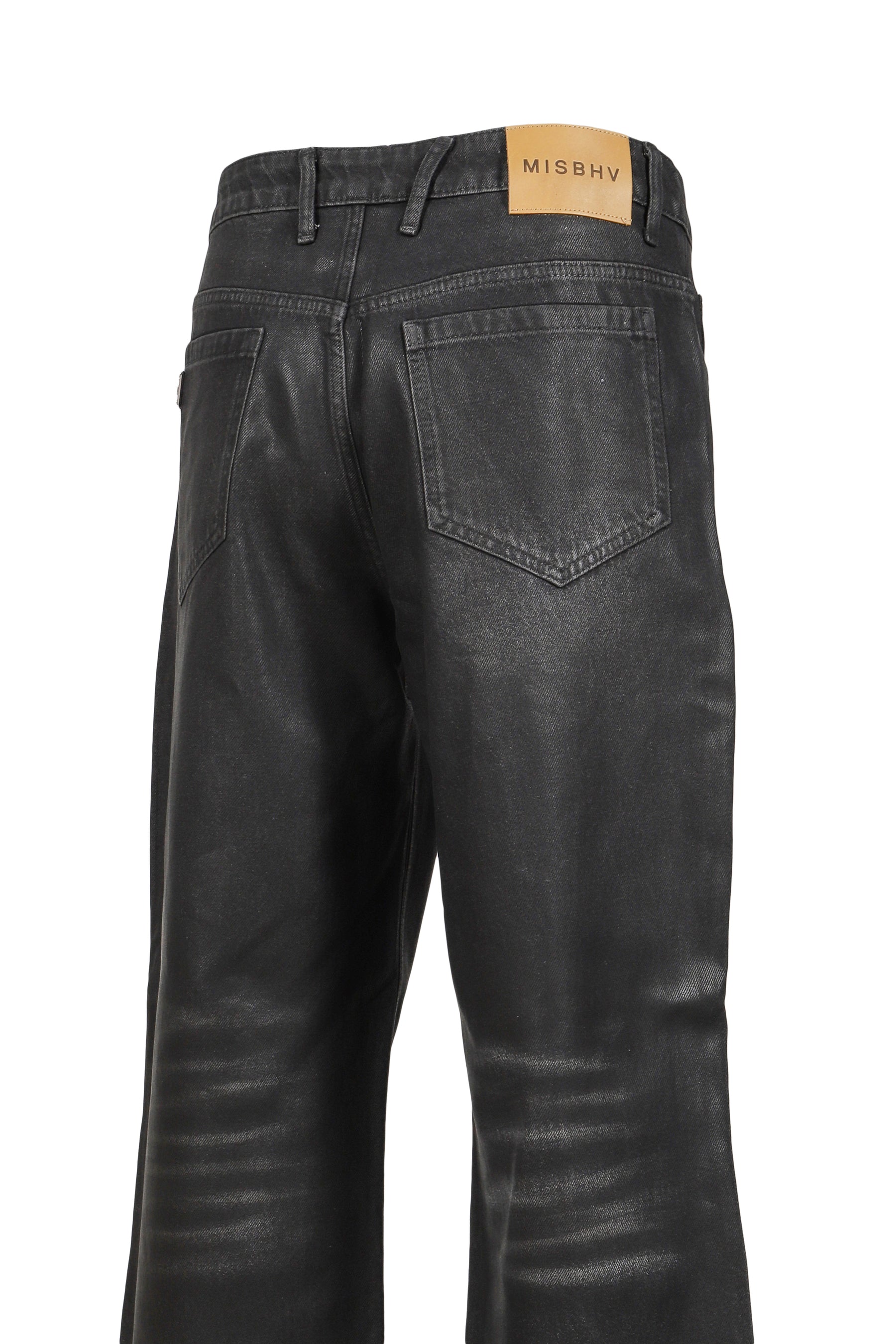 AUSTIN COATED JEANS / BLACK 