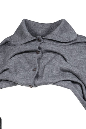 LIFTED CARDIGAN / GRY