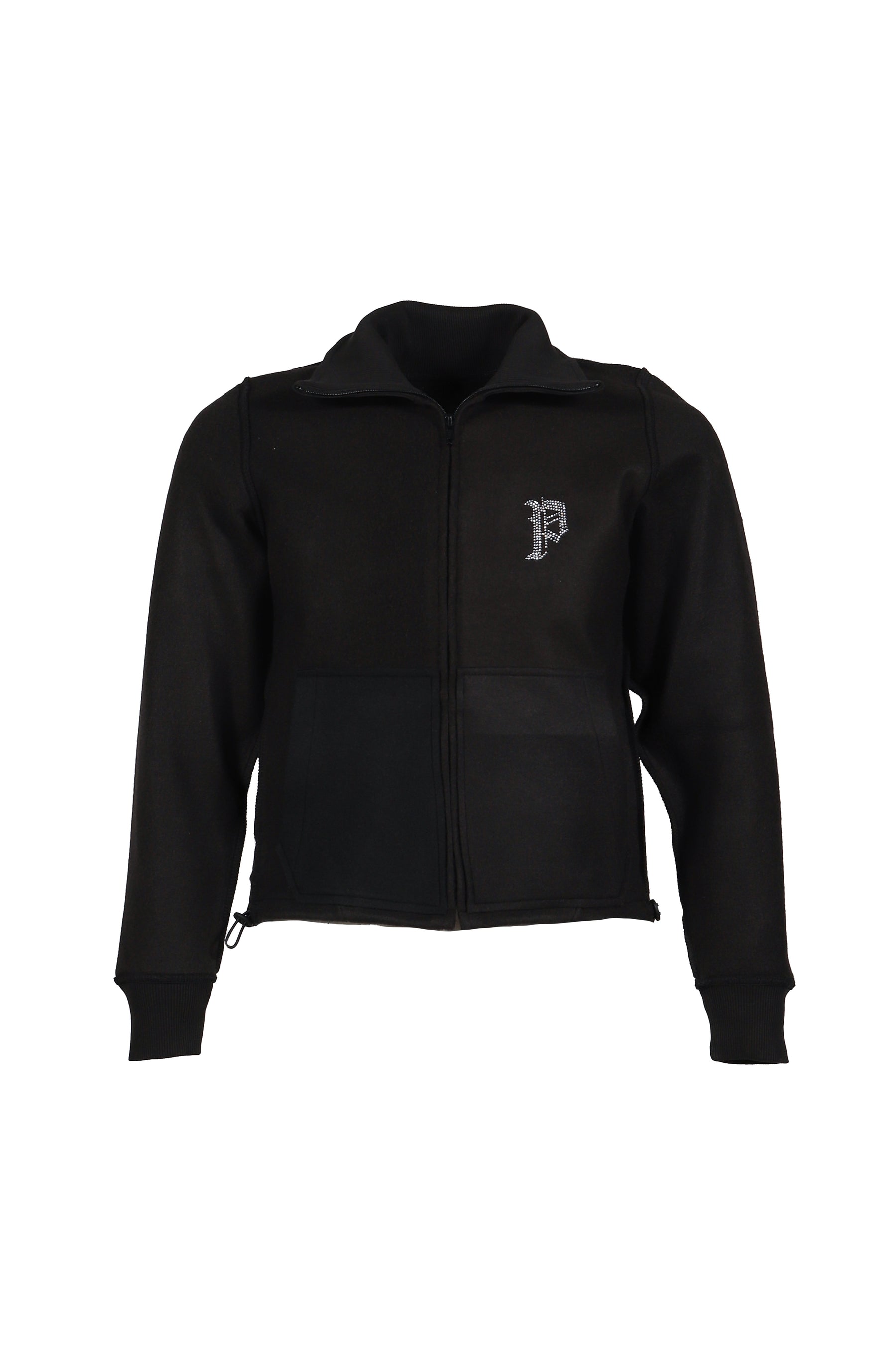 FLEECE BCKD JERSEY BLACK INSIDE OUT FLEECE JACKET / BLK 