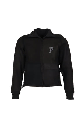 FLEECE BCKD JERSEY BLACK INSIDE OUT FLEECE JACKET / BLK 