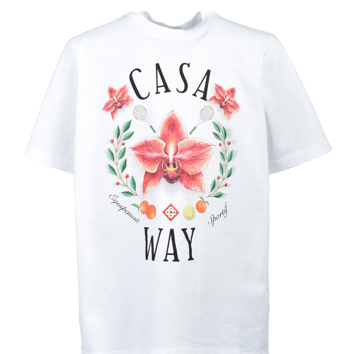 Casablanca カサブランカ SS26 CASA WAY ORCHID CLASSIC T-SHIRT / WHT