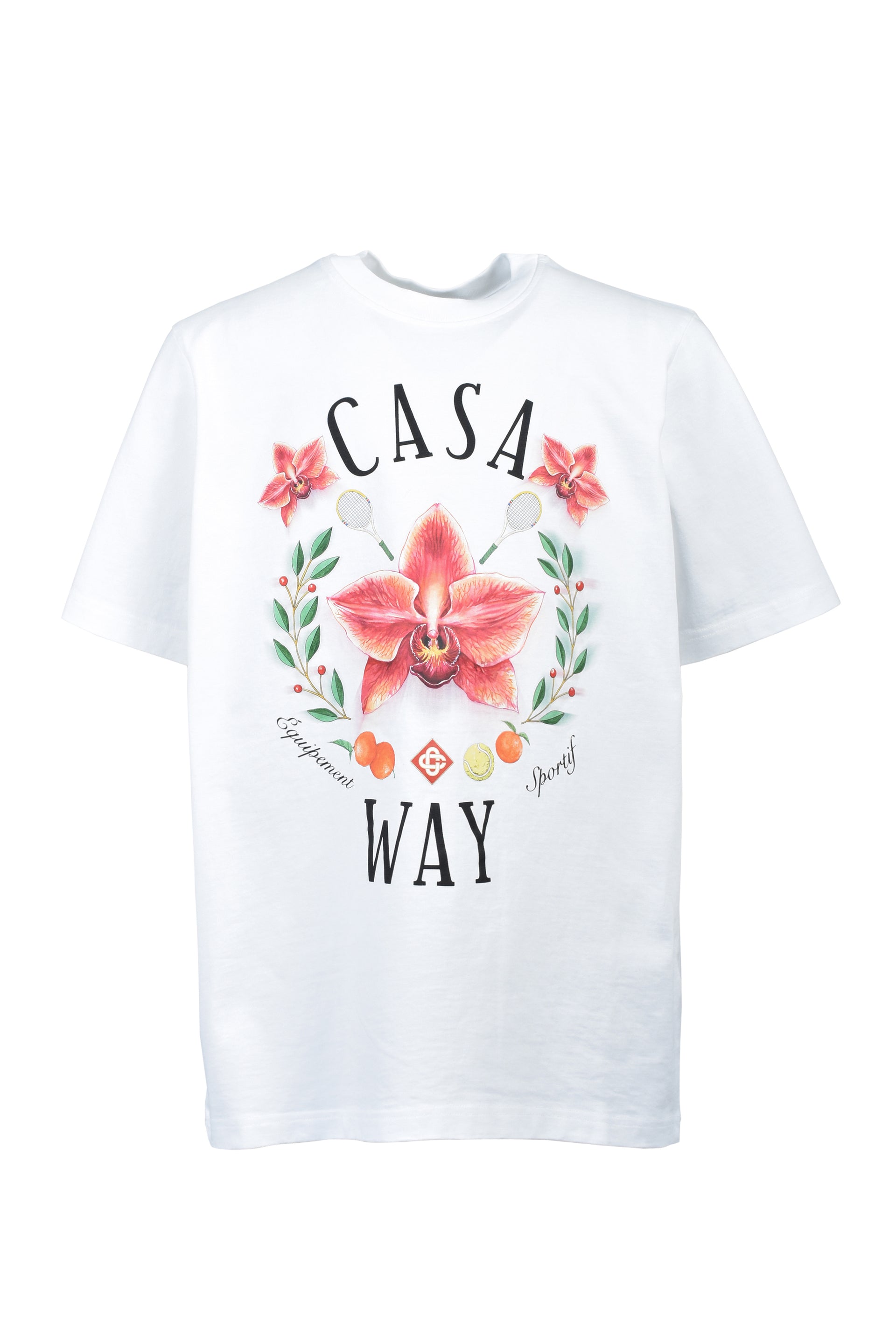 CASA WAY ORCHID CLASSIC T-SHIRT / WHT