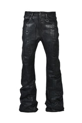 12oz WAXED DENIM TROUSER / BLK
