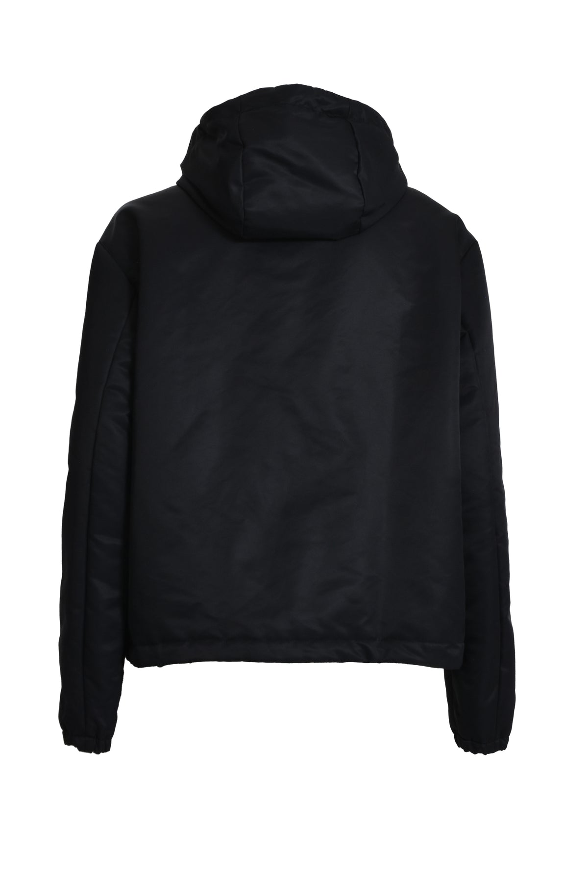 HOODED PADDED JACKET / BLK