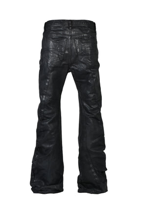 12oz WAXED DENIM TROUSER / BLK