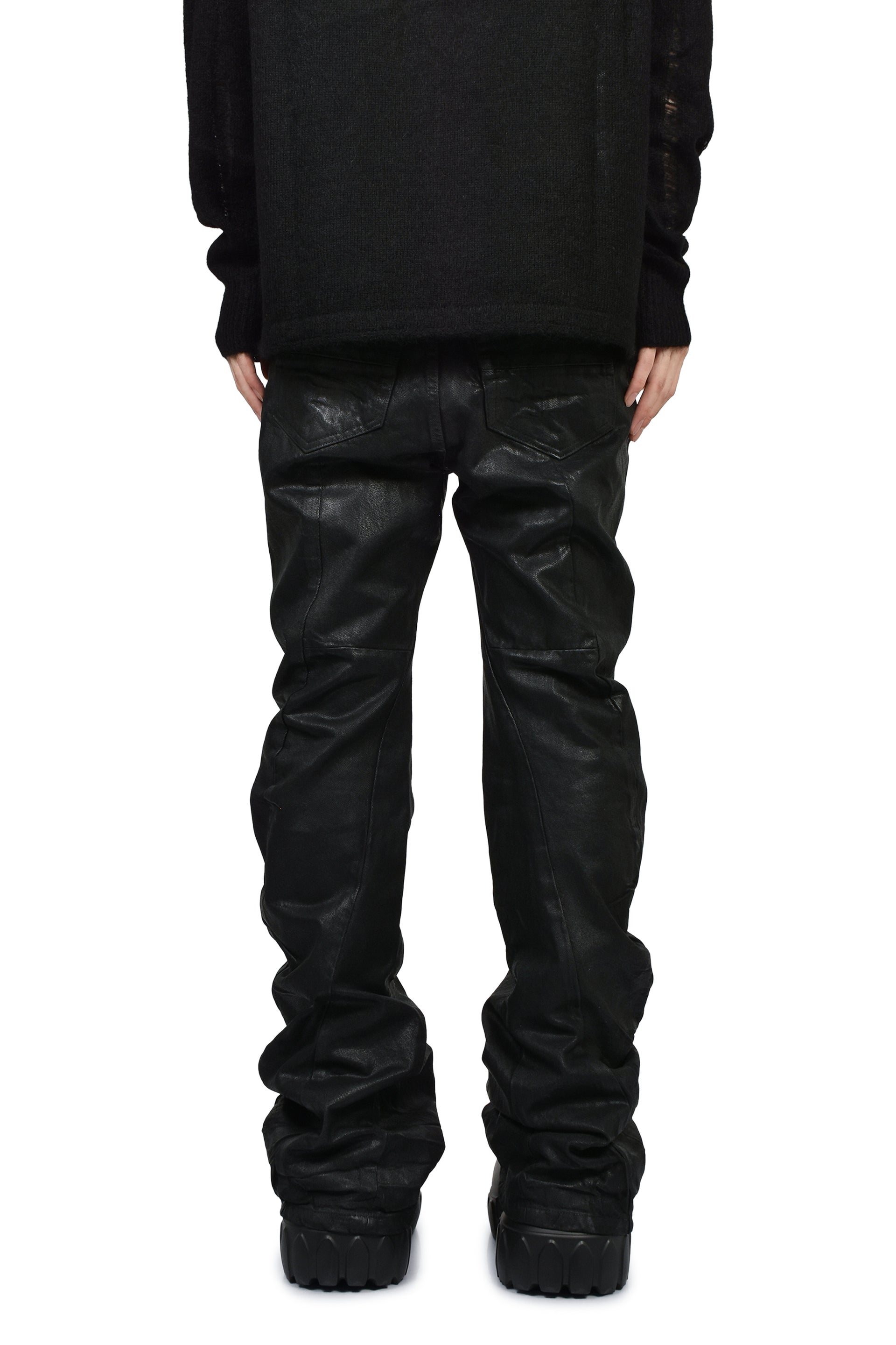 12oz WAXED DENIM TROUSER / BLK
