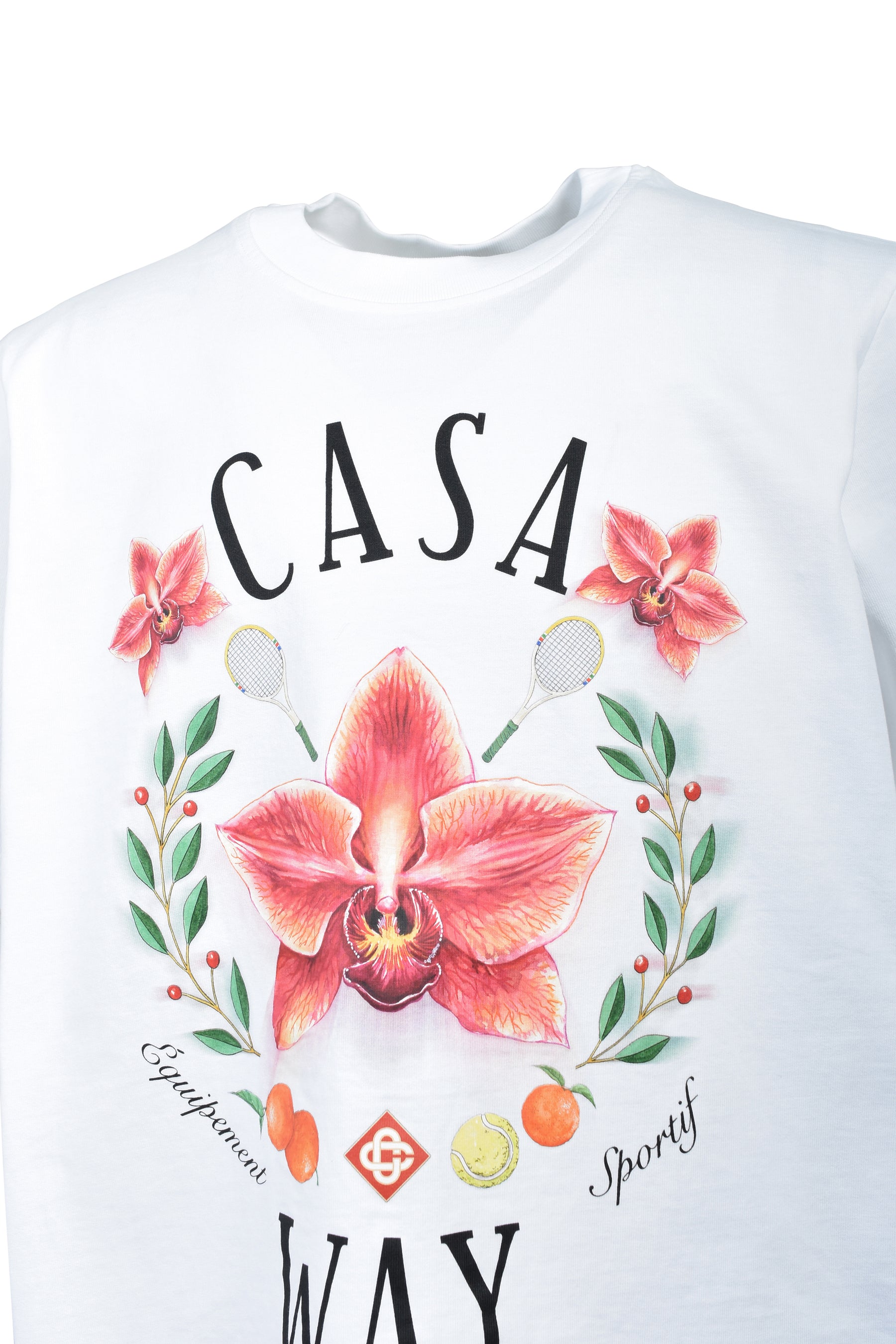 CASA WAY ORCHID CLASSIC T-SHIRT / WHT