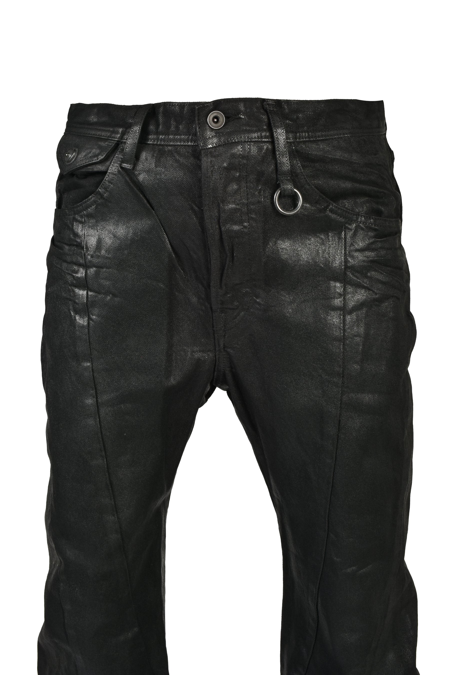 12oz WAXED DENIM TROUSER / BLK