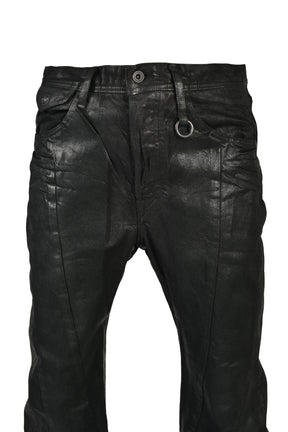 12oz WAXED DENIM TROUSER / BLK