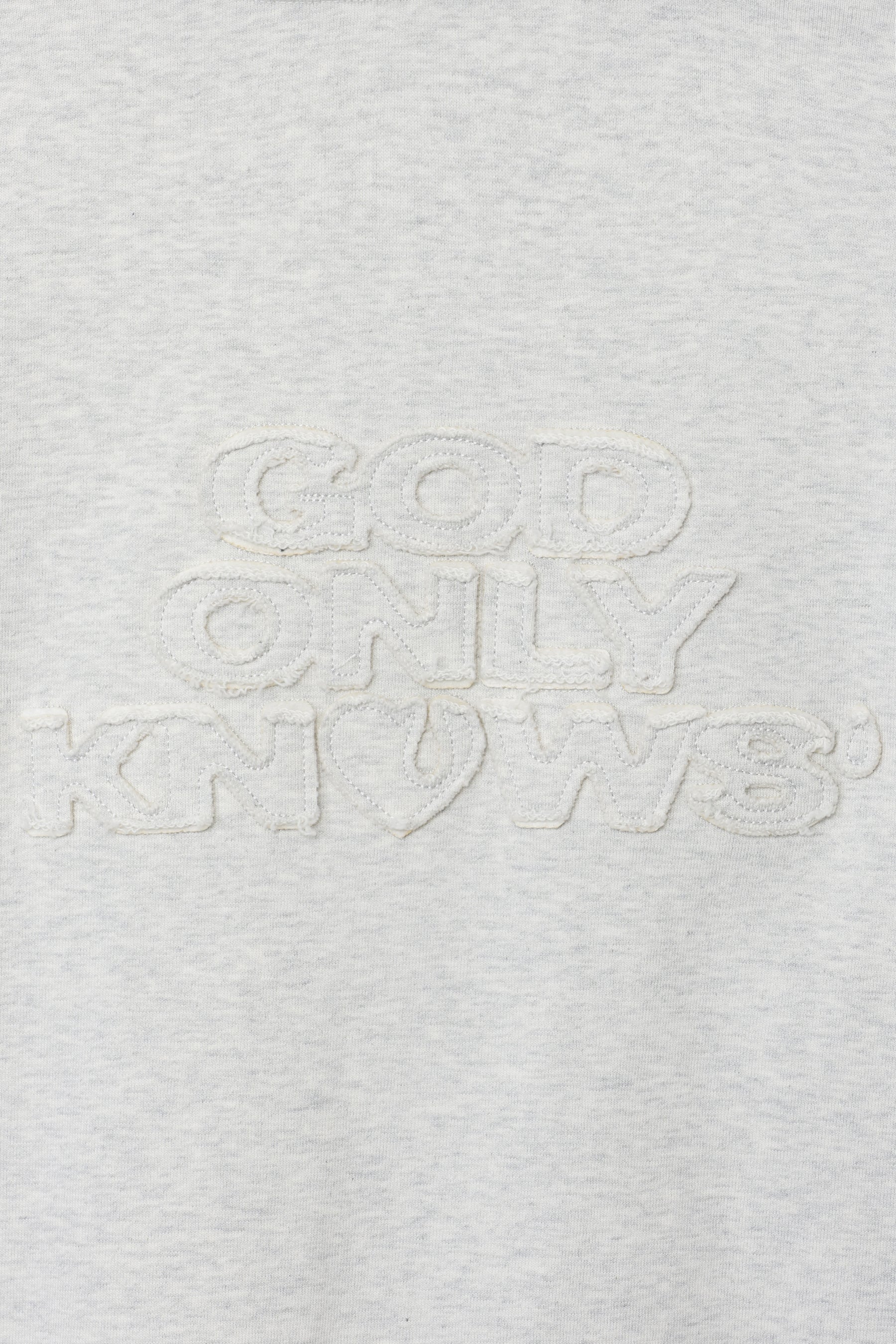 SWEAT HOODIE / HEATHER WHT