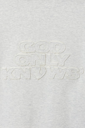 SWEAT HOODIE / HEATHER WHT