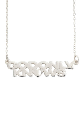 LOGO NECKLACE / SIL