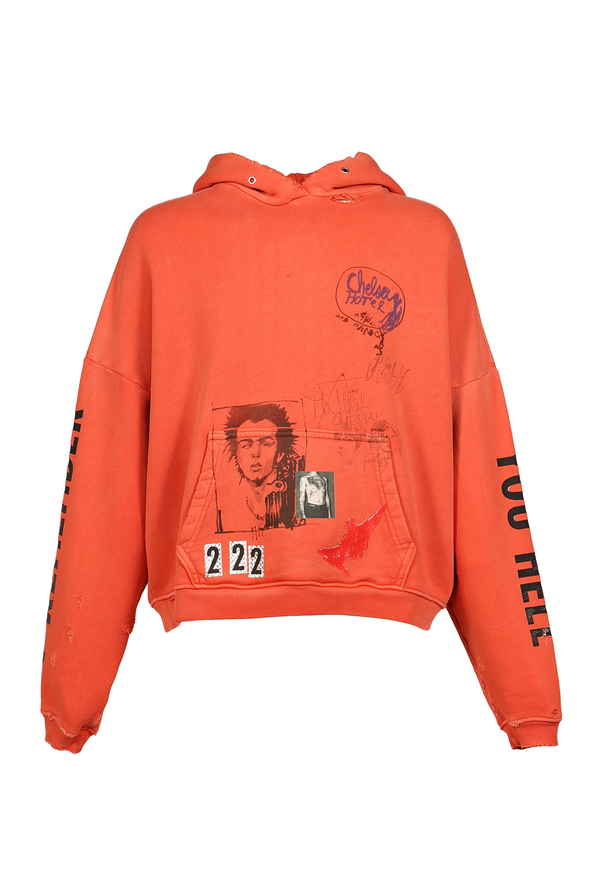 CHELSEAY HOTEL HOODED SWEATSHIRT / RED