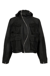 AIRE CURVED ZIP GAME JACKET / BLK