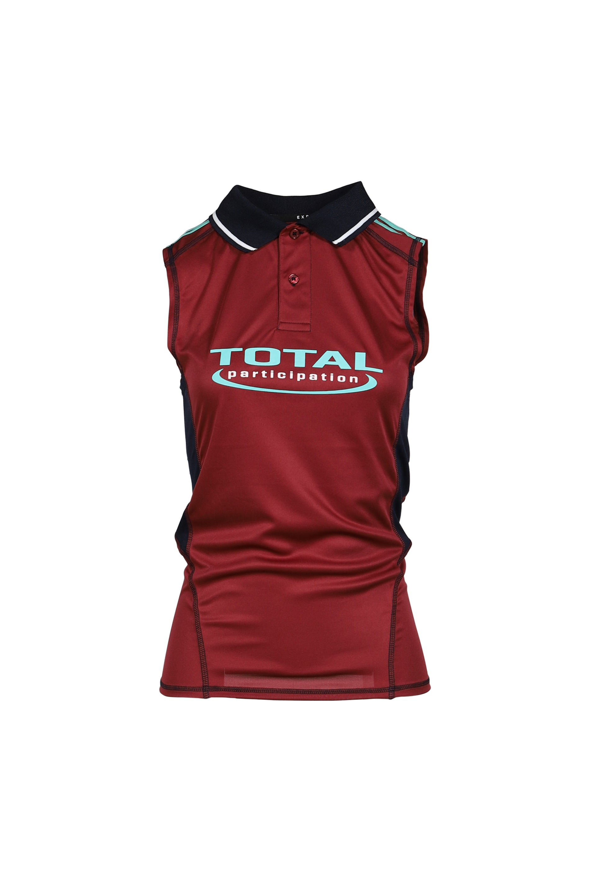 SHRUNKEN STRETCH FOOTBALL VEST / RED BUR