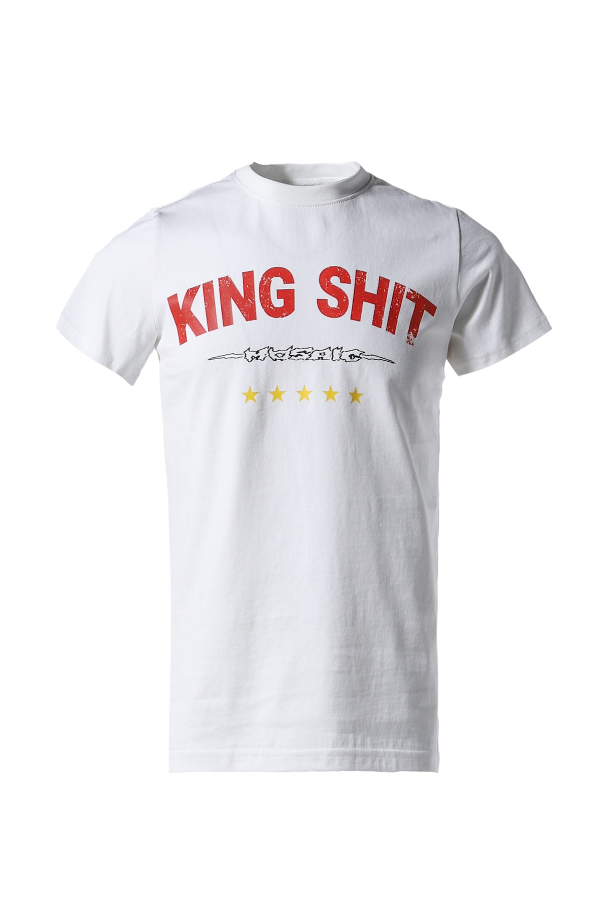 KING SHIT ANGRY ZIP TEE WHITE / WHT