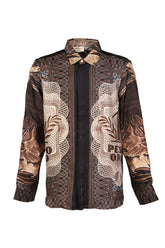 PESOS SILK SHIRT / BLK