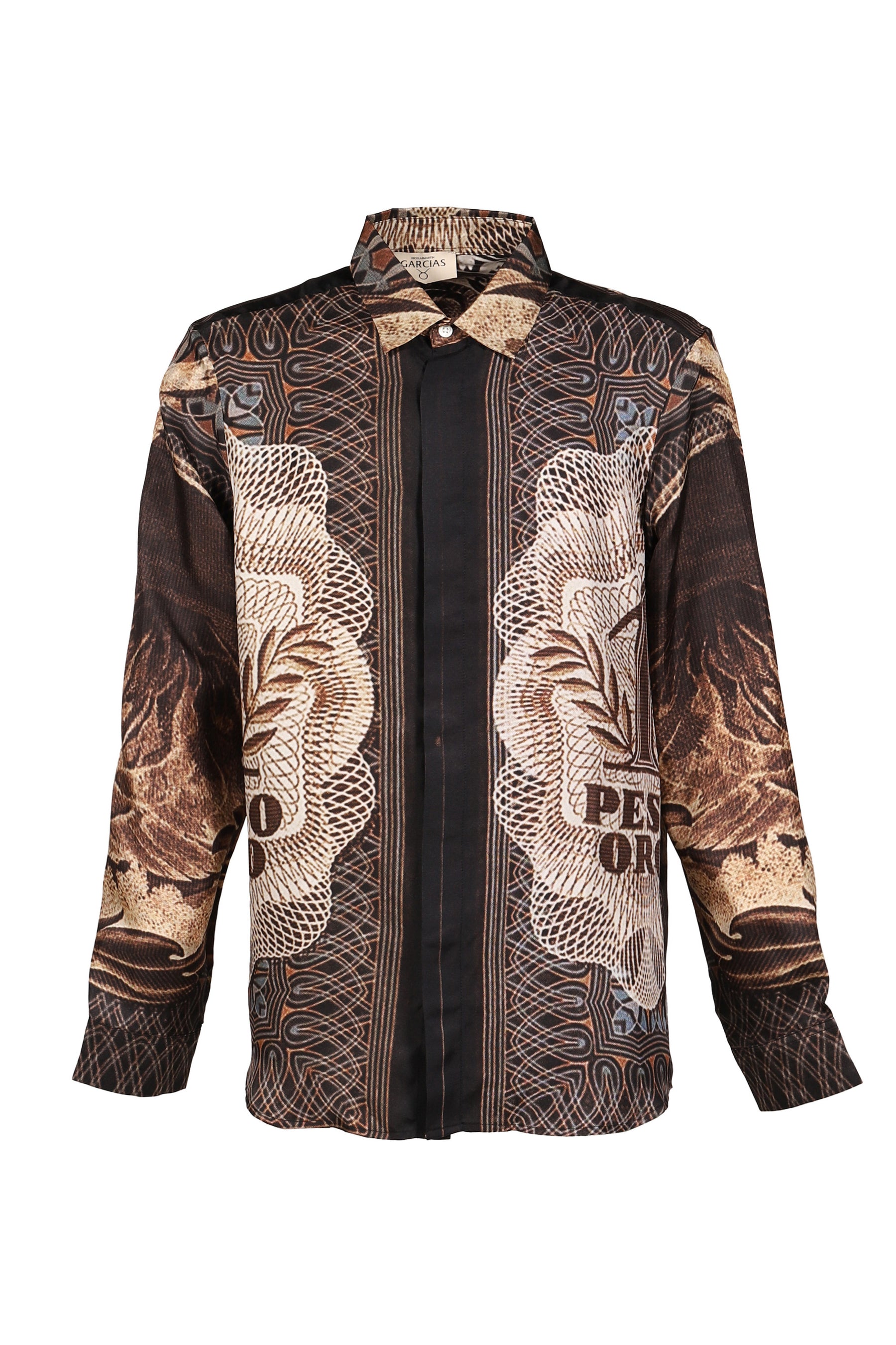 PESOS SILK SHIRT / BLK