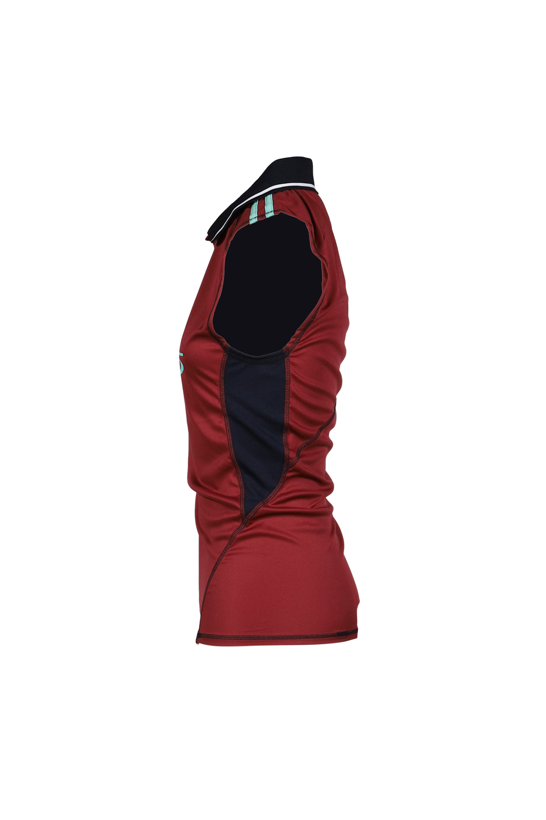 SHRUNKEN STRETCH FOOTBALL VEST / RED BUR