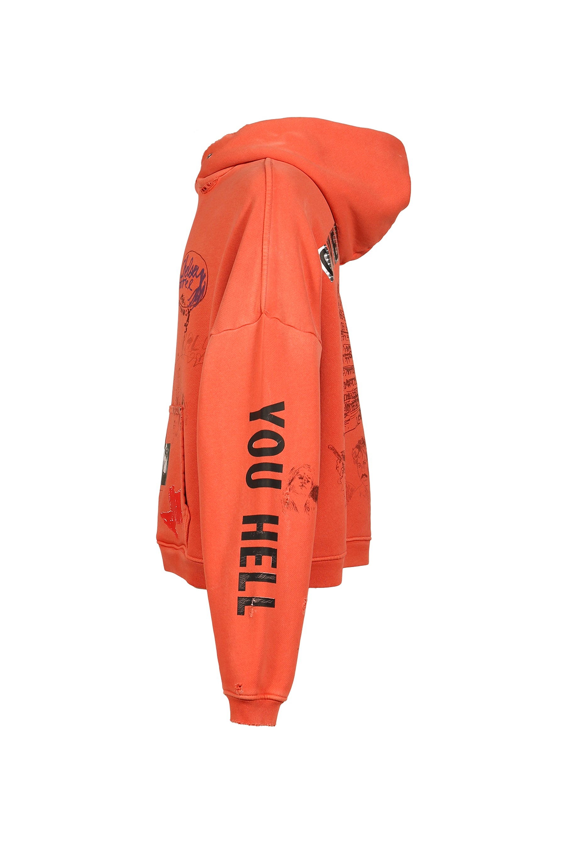 CHELSEAY HOTEL HOODED SWEATSHIRT / RED