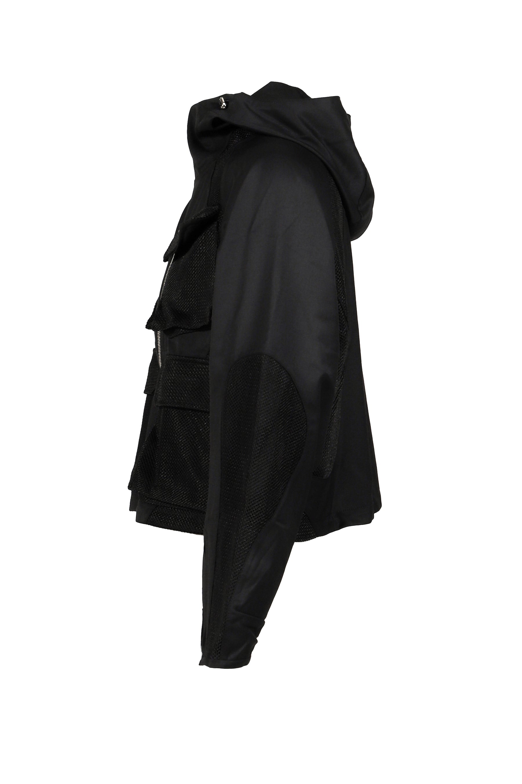 AIRE CURVED ZIP GAME JACKET / BLK