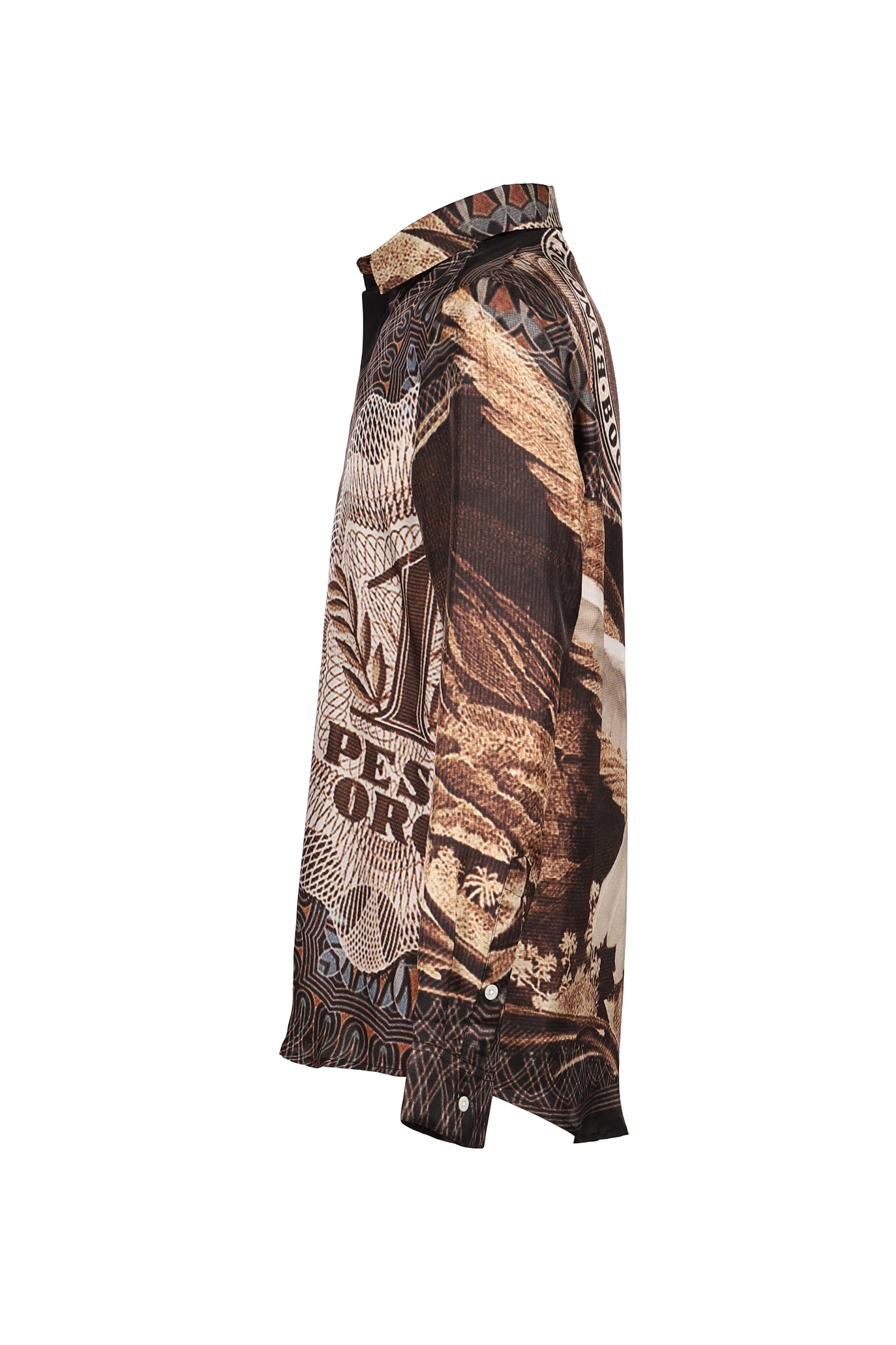 PESOS SILK SHIRT / BLK