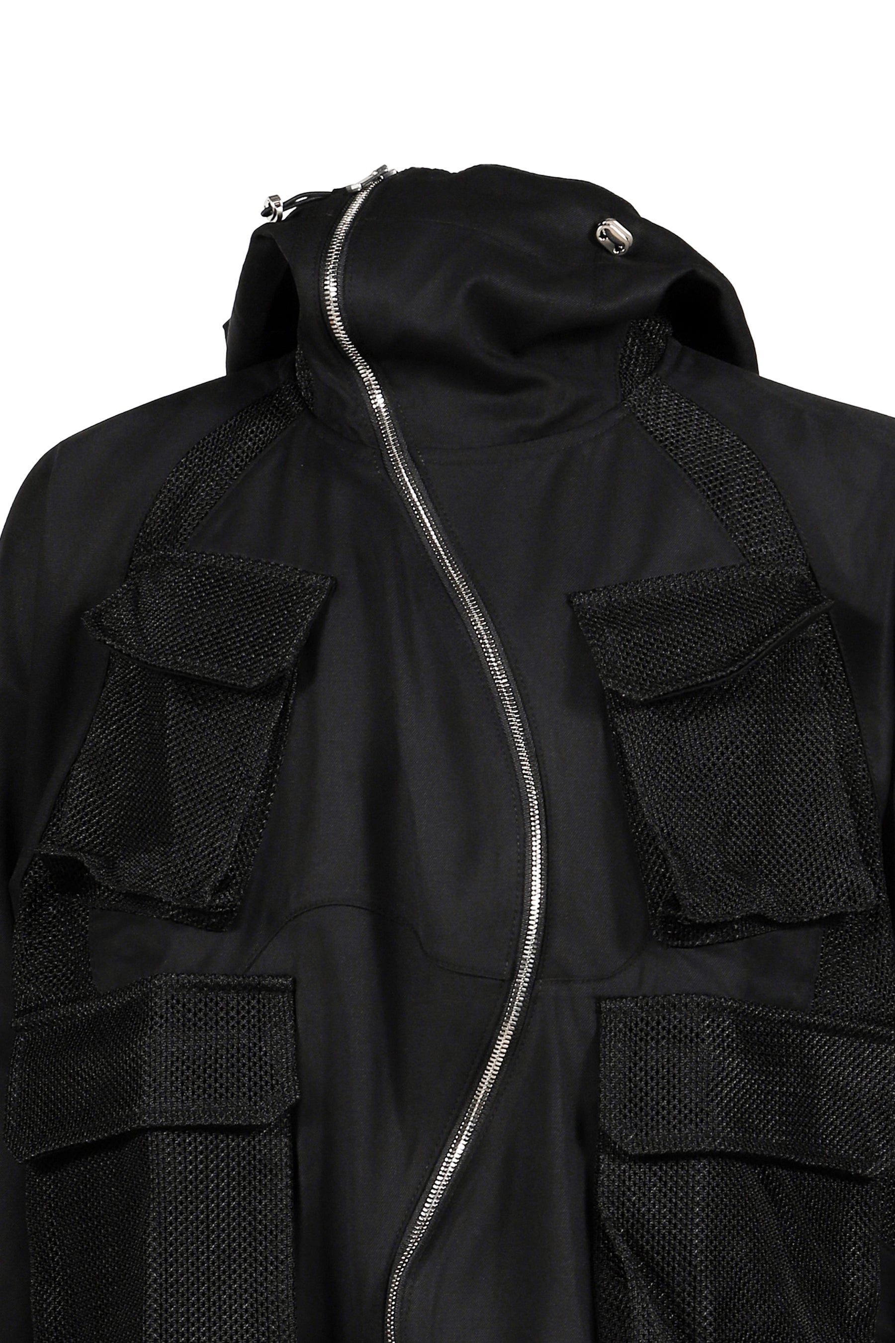 AIRE CURVED ZIP GAME JACKET / BLK